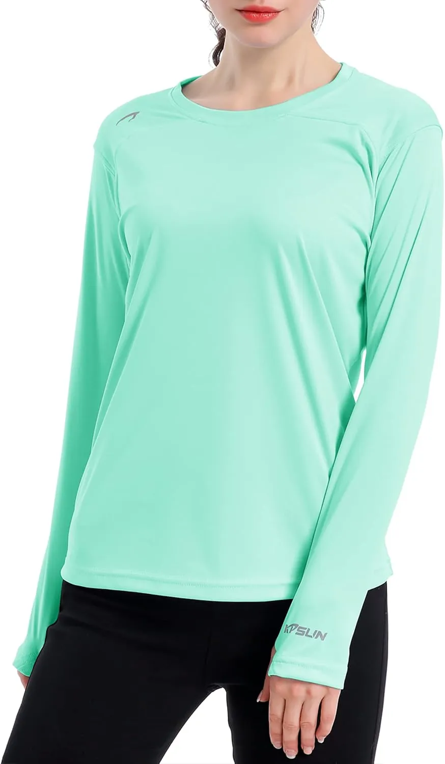 Women's UPF 50  UV Sun Protection Shirt Outdoor Performance Long Sleeve Rash Guard Shirts for Hiking,Swim,Fishing
