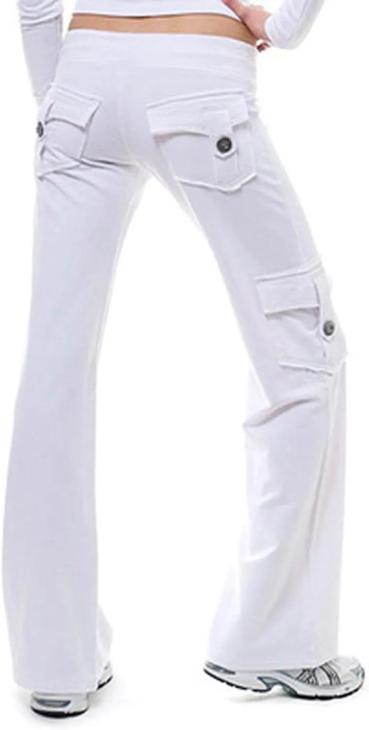 Womens Wide Leg Yoga Pants cargo wide leg pants Plus Size Flare Leggings Baggy Pants Flare Yoga Pants with Pockets